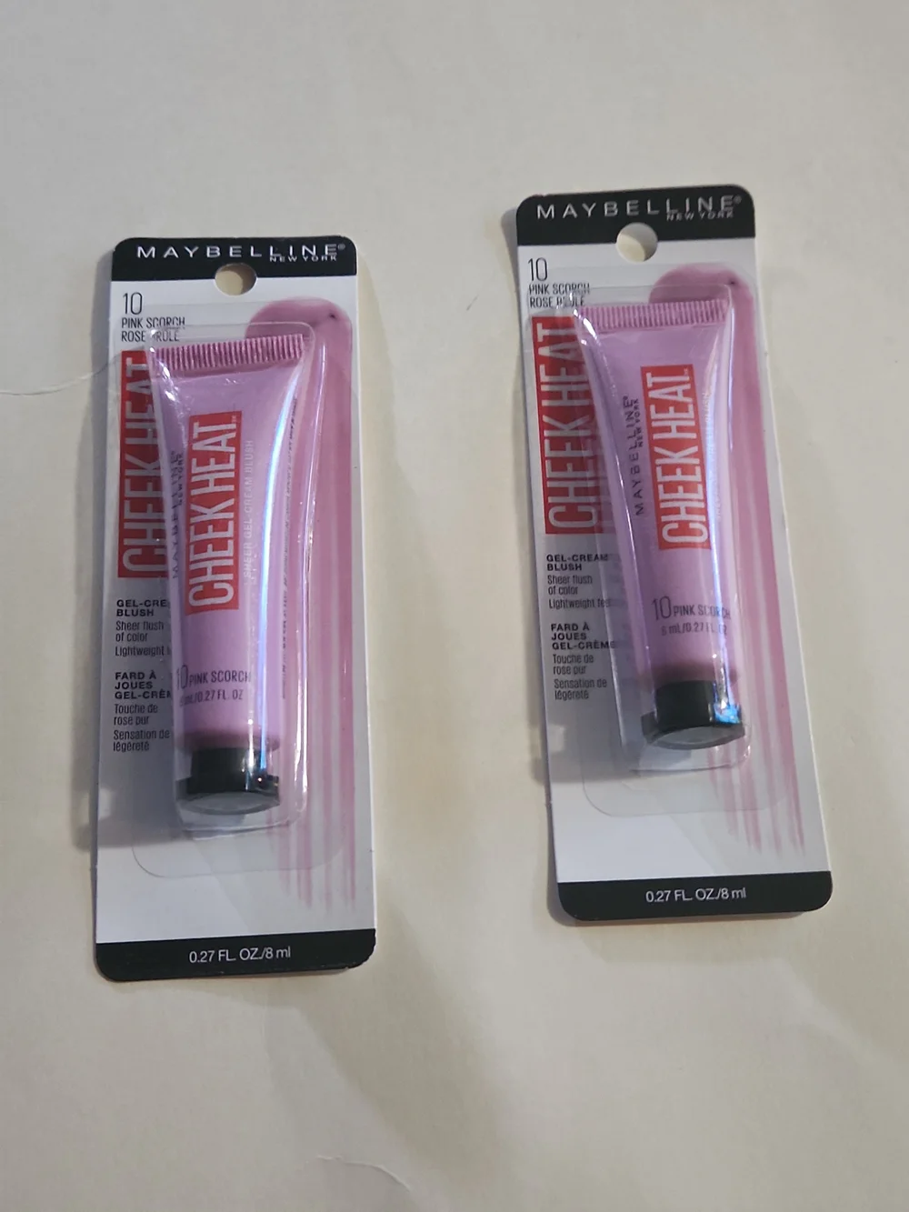 Maybelline Cheek Heat Gel-Cream Blush - Pink Scorch (10) Lot Of 2